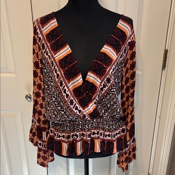 Free People Tops - Free People Rosalie Faux Wrap Top